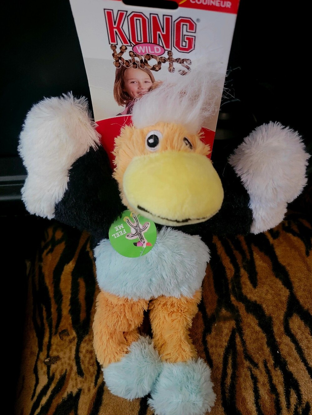 KONG Wild Knots Eagle Bird Plush w Rope And Squeak Toy Ea.med/large
